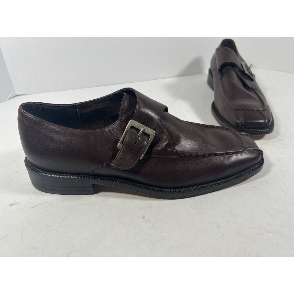 Duque Di Galliano Brown Leather Square toe￼ Size 7￼